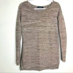 Ellen Tracy womans knit sweater Size Medium BoxJ tunic Brown Long sleeve BoxS